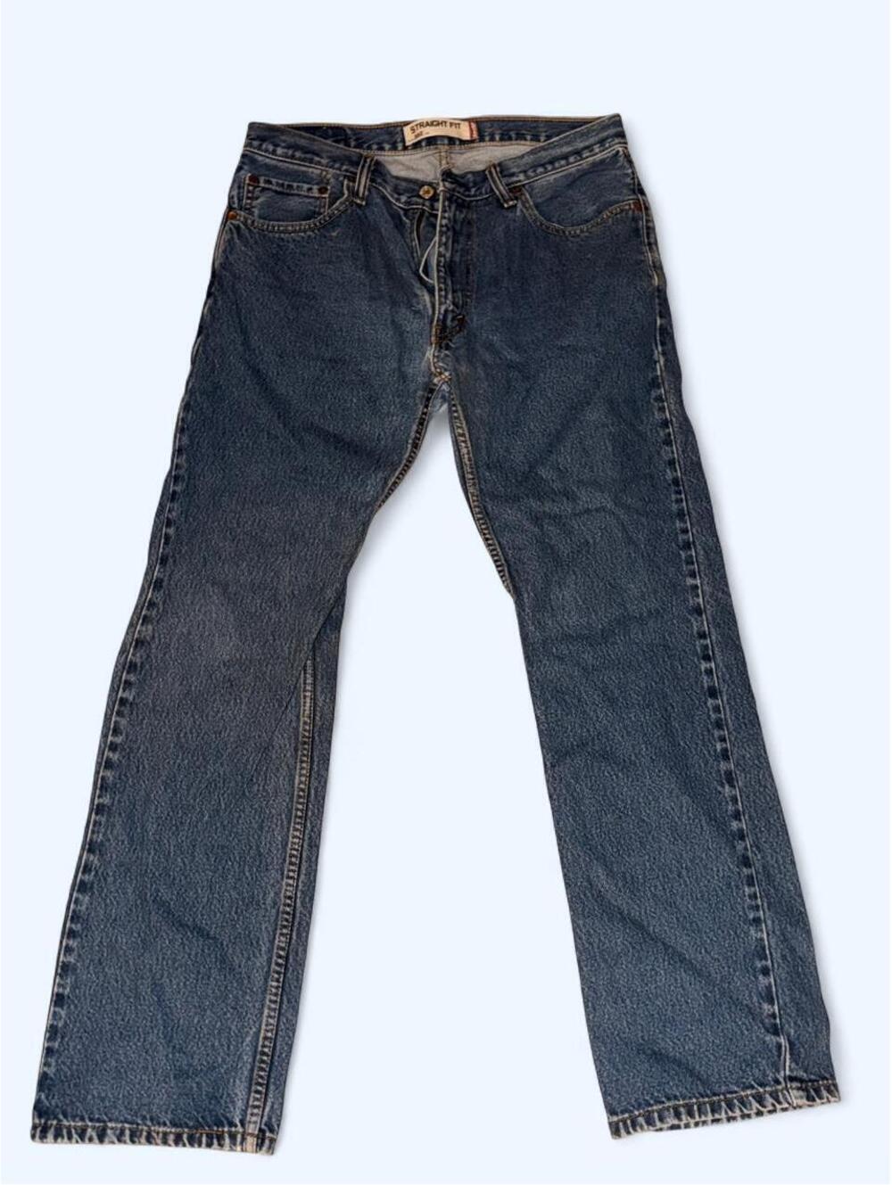 Levi's 505 straight fit blue jeans #denim #straight